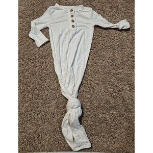 Lou lou and company newborn gown- white